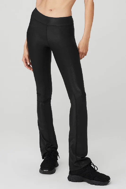 Super Shine Low-Rise Bootcut Legging - Black