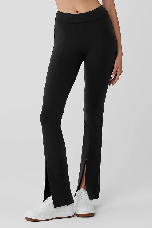 Airbrush High-Waist Flutter Legging - Black