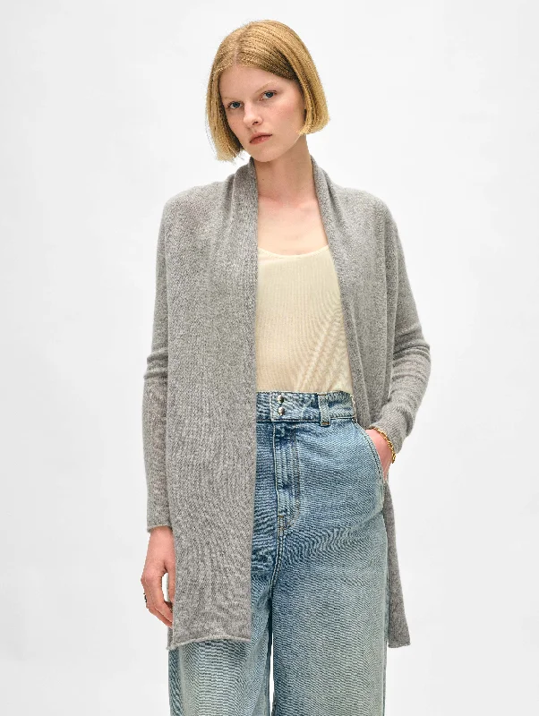 lightweight women cardigan for spring and fallCashmere Trapeze Cardigan