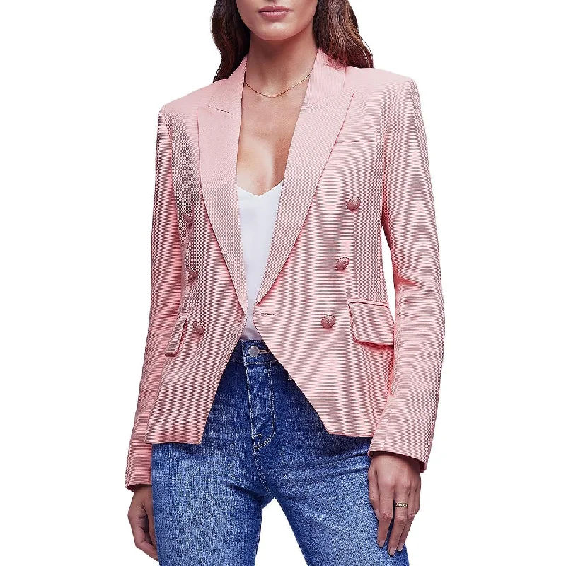 L'Agence Womens Kenzie Office Career Double-Breasted Blazer