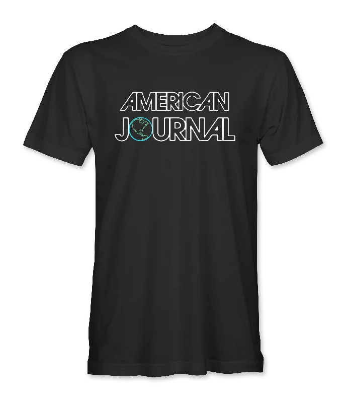 V - Neck Women T Shirt to Enhance the NecklineAmerican Journal T-Shirt