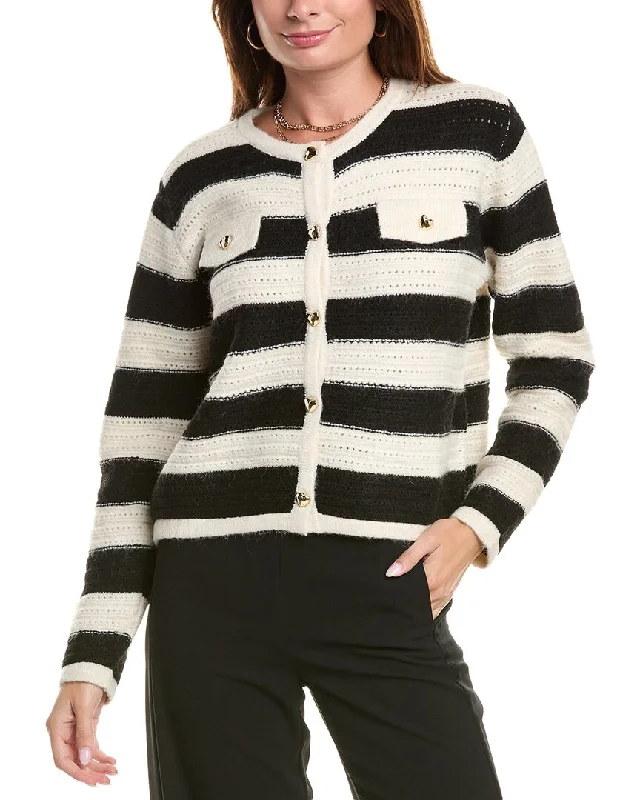 oversized women cardigan for a trendy and cozy lookANNA KAY Carreaux Cardigan