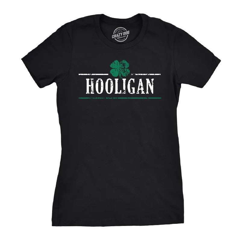 Graphic Print Women T Shirt for a Trendy StatementHooligan Shamrock Women's T Shirt