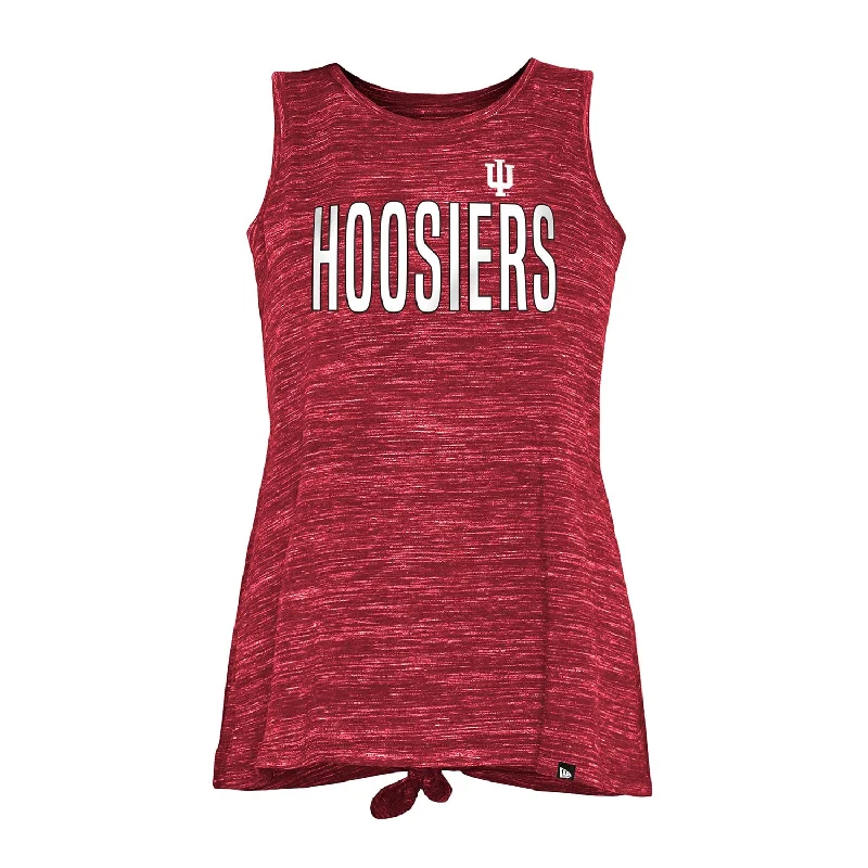 Crew Neck Women T Shirt with a Timeless DesignLadies Indiana Hoosiers Back Knot Tank Top