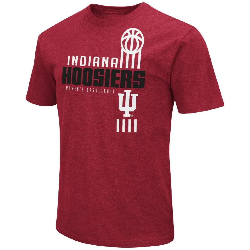 Floral Print Women T Shirt for a Feminine TouchIndiana Hoosiers Women's Basketball Playbook Crimson T-Shirt