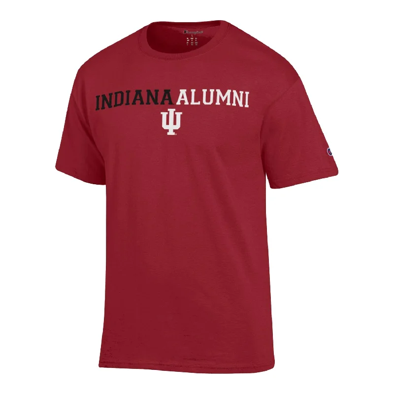 Sleeveless Women T Shirt for Summer ComfortIndiana Hoosiers Alumni Two-Tone Crimson T-Shirt