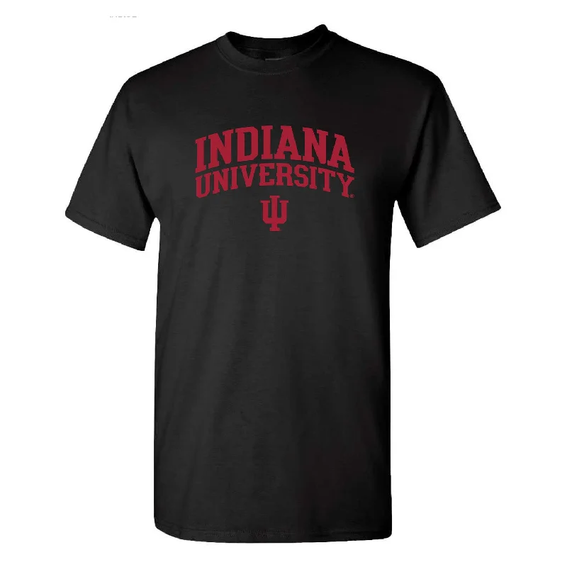 Tie - Dye Women T Shirt with a Bohemian VibeIndiana Hoosiers Stacked Arched Black T-Shirt