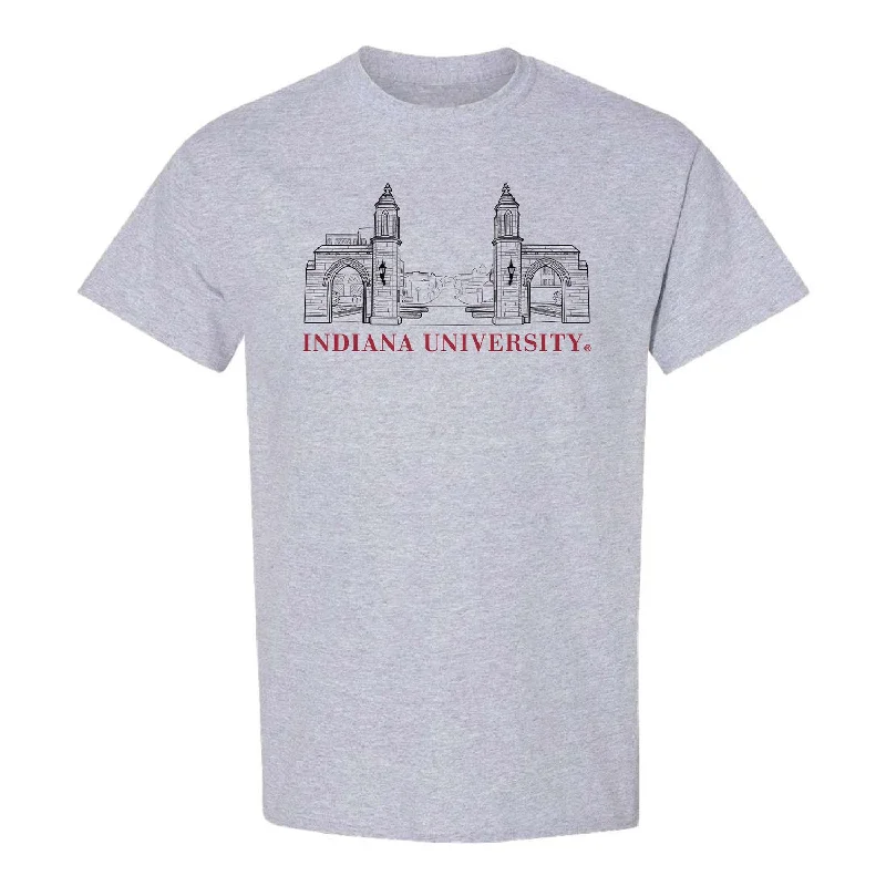 Striped Women T Shirt in a Classic PatternIndiana Hoosiers Sample Gates Grey T-Shirt