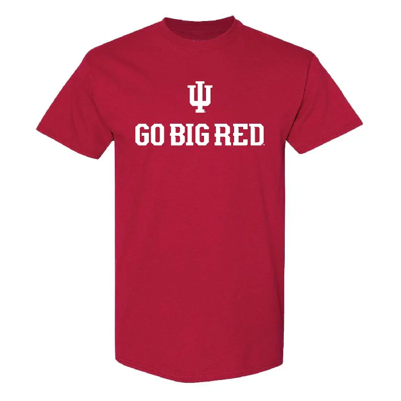 Graphic Print Women T Shirt for a Trendy StatementIndiana Hoosiers Go Big Red Crimson T-Shirt