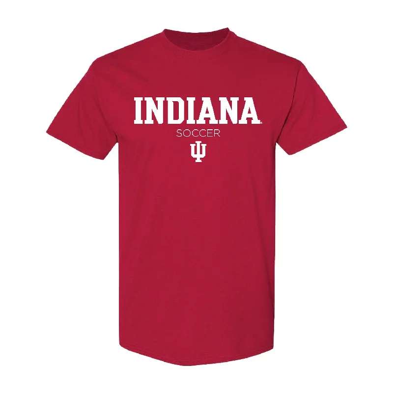 Long Sleeve Women T Shirt for Cooler WeatherIndiana Hoosiers Soccer Crimson T-Shirt