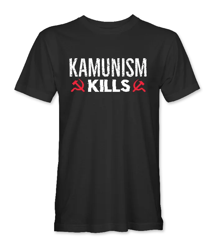 Pocketed Women T Shirt for Added FunctionalityKamunism Kills T-Shirt