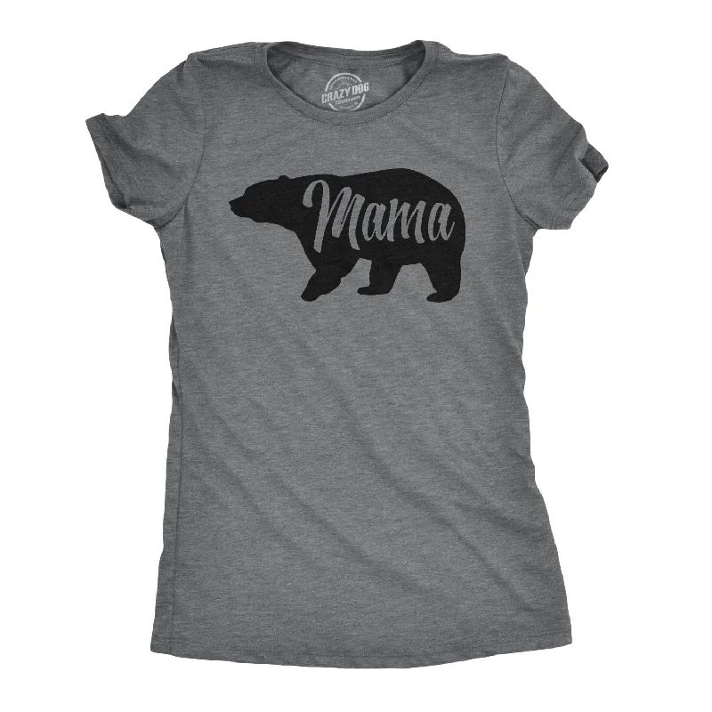 V - Neck Women T Shirt to Enhance the NecklineMama Bear Women's T Shirt