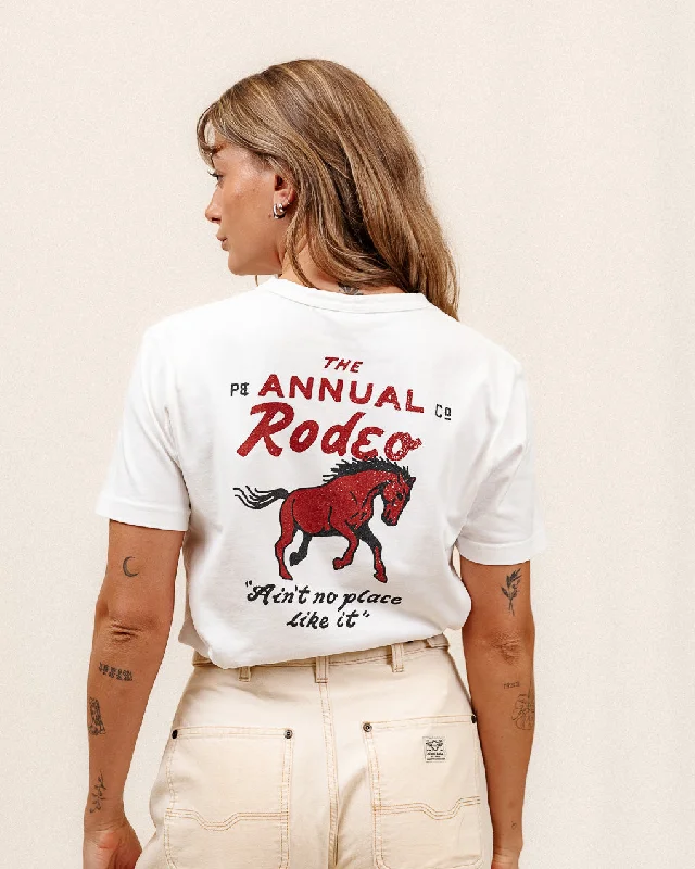 Moisture - Wicking Women T Shirt for Active LifestylesRodeo T-Shirt - Off White