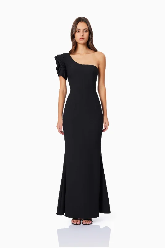 Off - the - Shoulder Women Dress for a Romantic and Feminine LookCharlotte Rosette Maxi Dress in Black