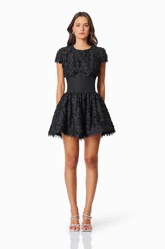 Mini Women Dress with a Short Hem for a Young and Trendy StyleOMR x ELLIATT: Amberwing Dress In Black - Pre Order