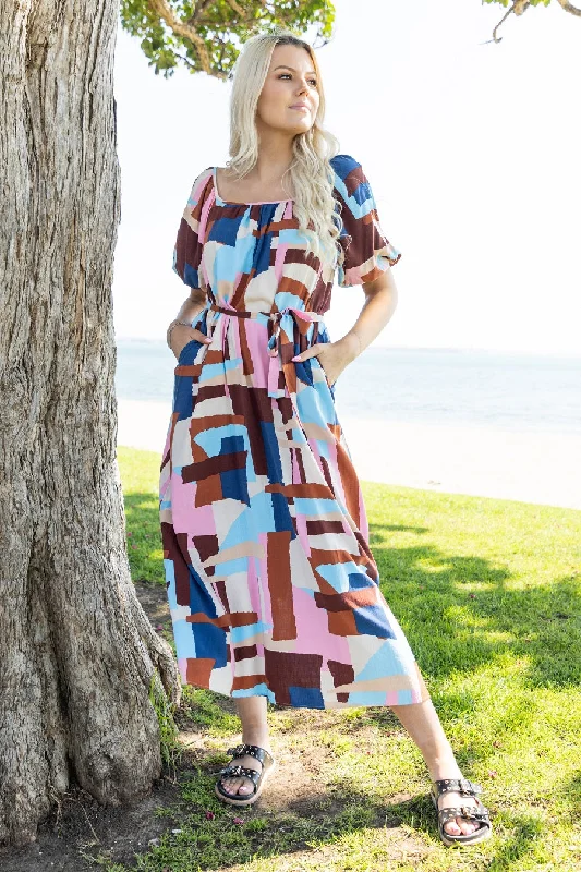 Printed Abstract Women Dress for a Modern and Artistic AppealDarcia Maxi Dress