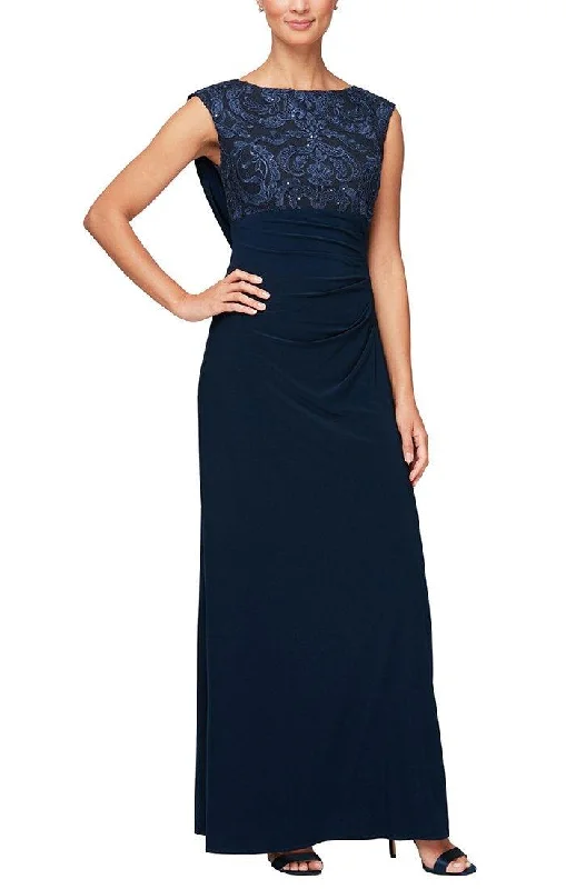 Off - the - Shoulder Women Dress for a Romantic and Feminine LookAlex Evenings AE81171137 Long Formal Dress