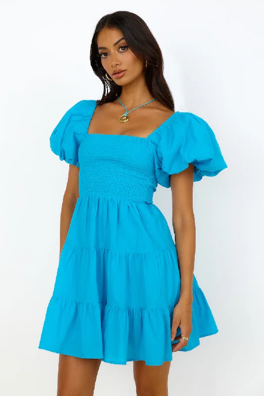 Ball Gown Women Dress with a Full Skirt for a Princess - like LookDare To Dream Dress Blue