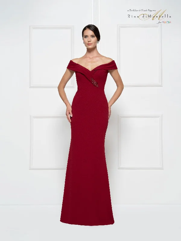 Ball Gown Women Dress with a Full Skirt for a Princess - like LookRina di Montella Off Shoulder Long Dress 2690