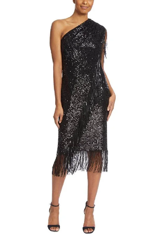 Backless Women Dress for a Sexy and Alluring Look at Evening EventsBadgley Mischka SC2800 - Sequined Fringe Asymmetric Cocktail Dress