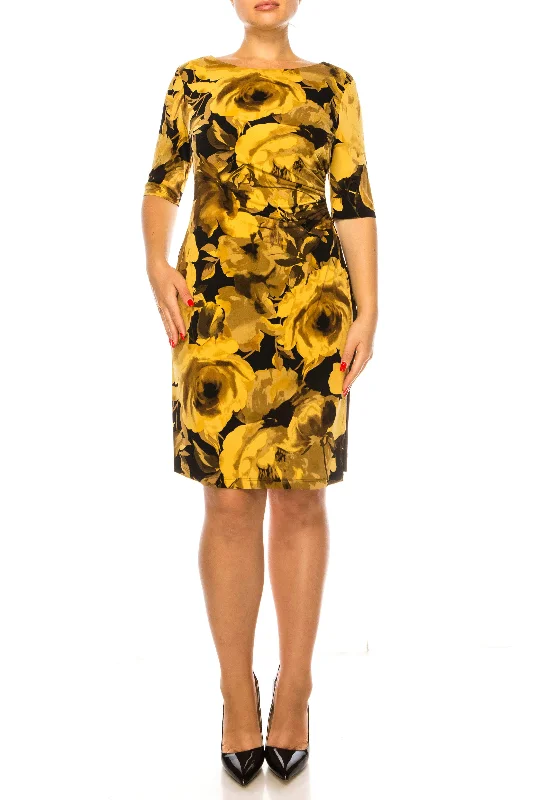 Maxi Women Dress with Floral Print for a Bohemian VibeConnected Apparel TJR70751 - Floral Sheath Dress