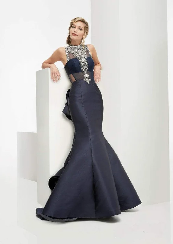 Empire Waist Women Dress to Accentuate the Bust and Conceal the WaistJasz Couture - Crystal-Encrusted Mermaid Dress 5935