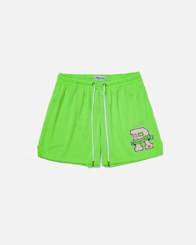 CLASSIC MESH SHORTS - NEON GREEN