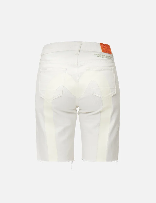 Daicock White Denim Shorts