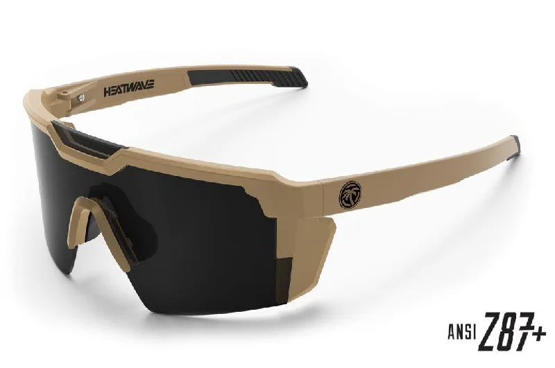 Future Tech Sunglasses: Desert Tan Z87+Black Polarized