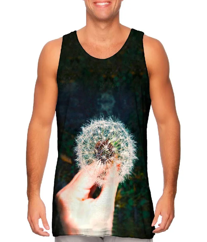 V - Neck Women's Moisture - Wicking Tank Tops for RunningJust Blow Dandelion