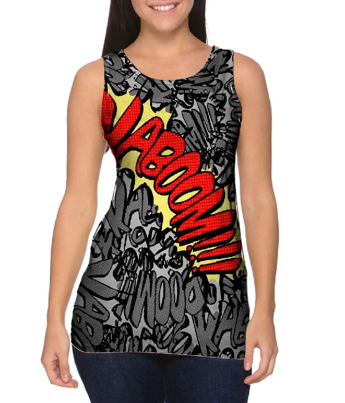 Plus Size Women's Embroidered Tank Tops in Boho StylesKaboom Comic