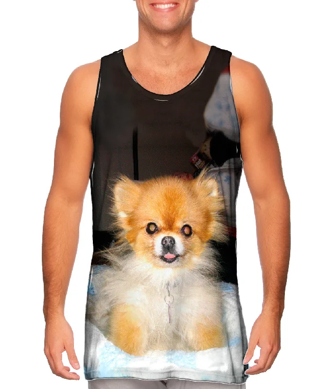 Crew Neck Women's Sustainable Tank Tops Made from Recycled MaterialsKindhearted Pomeranian