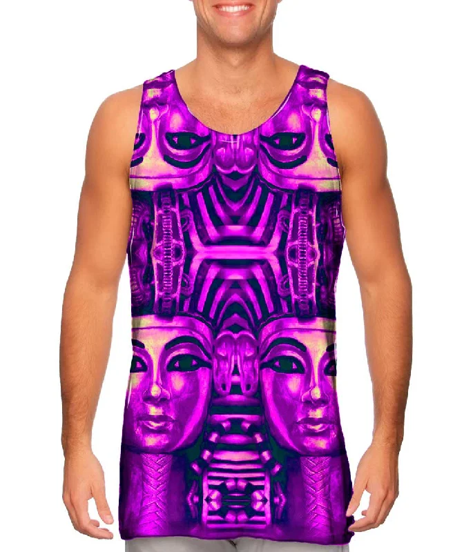 Halter Neck Women's Modal Blend Tank Tops for ComfortKing Tut Reincarnation Purple