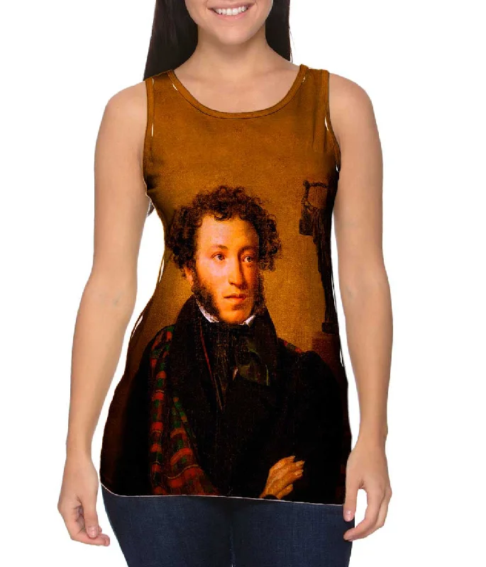 Plus Size Women's Embroidered Tank Tops in Boho StylesKiprenskiy - "Alexander Pushkin" (1827)