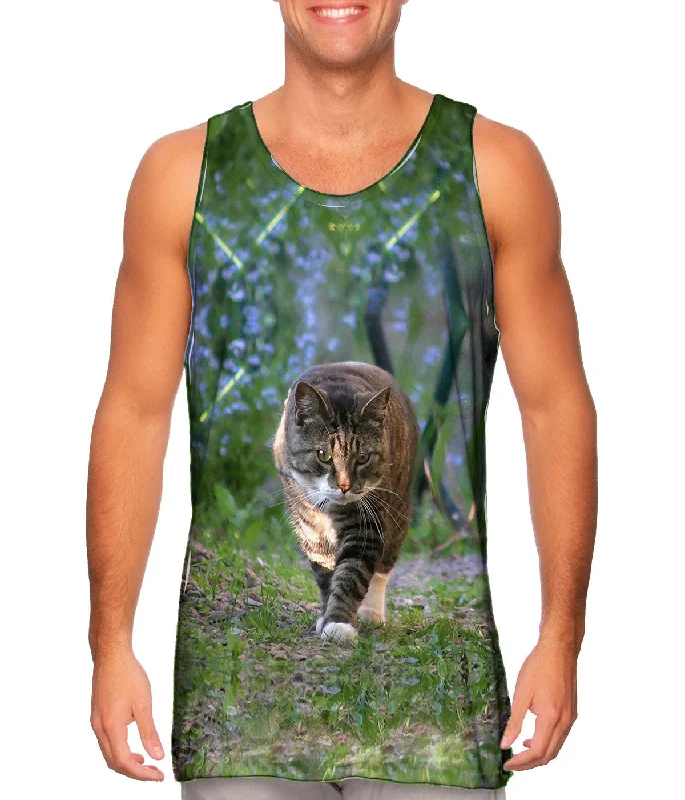 Plunge Neck Women's Seamless Tank Tops for a Smooth FitKitty Cat On The  Prowl