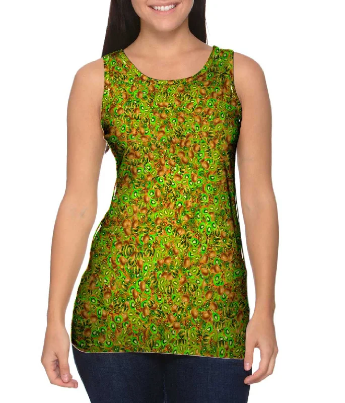 Plus Size Women's Embroidered Tank Tops in Boho StylesKiwi Coast