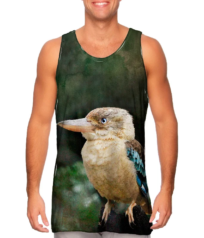 Scoop Neck Women's Linen Blend Tank Tops for SummerKookaburra Hunter