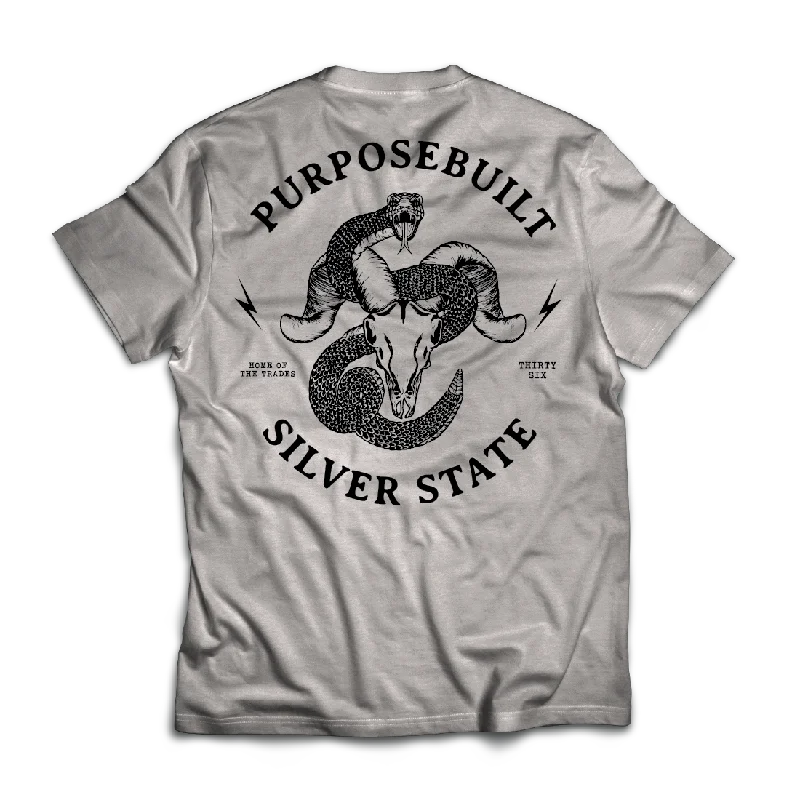 Silver State Tee, Grey Frost