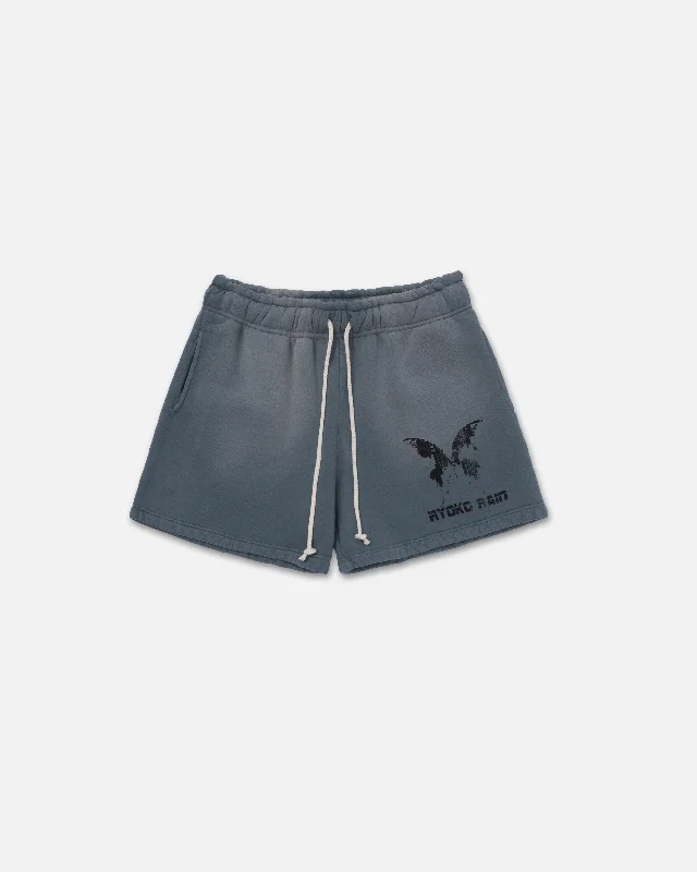 TIME WILL TELL COTTON SHORTS - STEEL