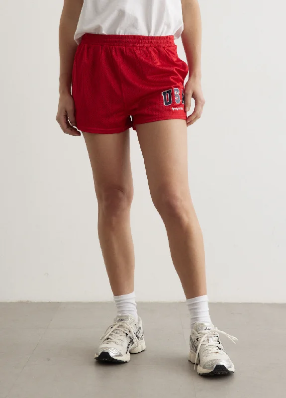 USA Mesh Disco Shorts