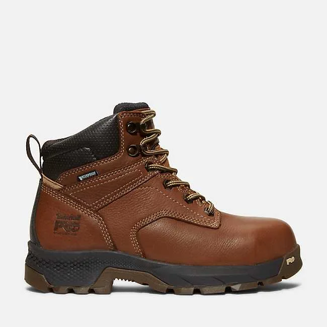 Women's TiTAN EV 6" Composite Toe Waterproof Work Boot - Brown