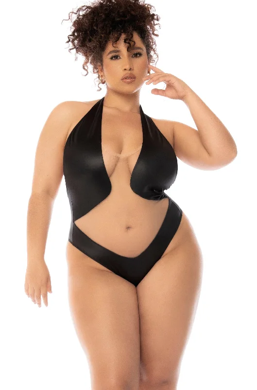 Convertible Straps Bodysuits for Multiple Styling OptionsOptical Illusion Bodysuit | Plus Size