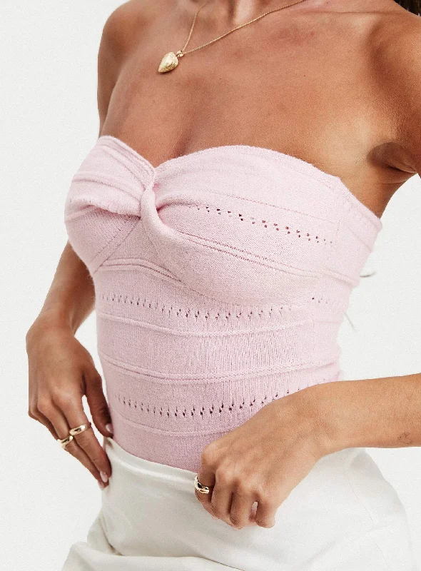 Sleeveless Bodysuits for a Cool and Casual Summer LookCaridi Bodysuit Pink