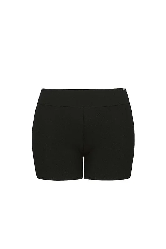 High - waisted bikini for a retro and tummy - flattering lookChlorine Resistant Black Boyleg Swim Shorts