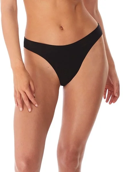 High - performance bikini with quick - drying fabric for active swimmersFreya Swimwear Remix Black Brazilian Cheeky Bikini Bottom 5891