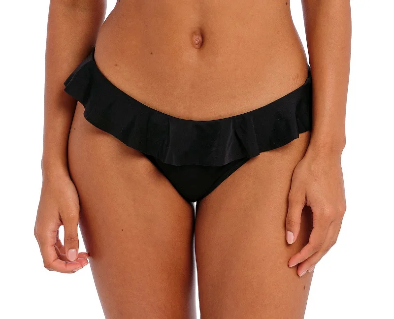 String bikini for a minimalistic and sexy beach styleFreya Swimwear Jewel Cove Italini Black Bikini Bottom 7235