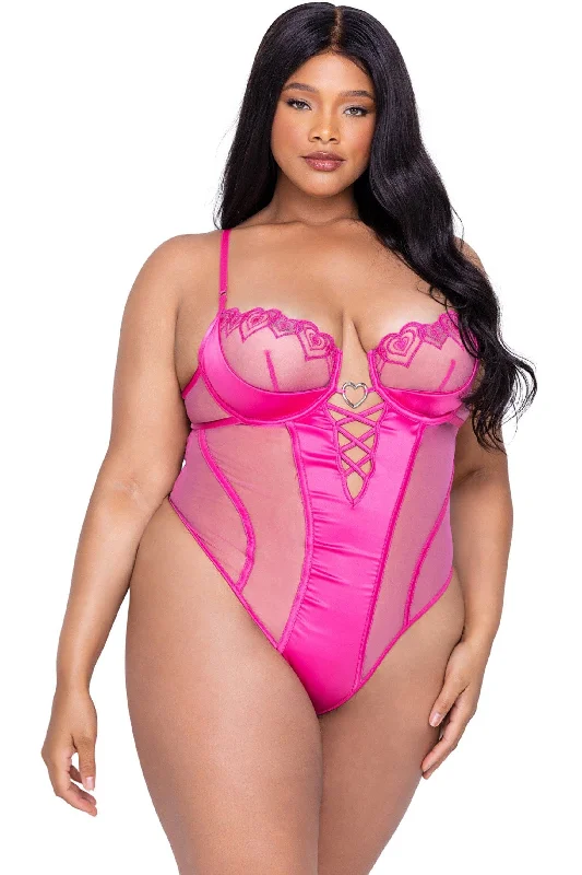 Mesh Bodysuits for a Bold and Edgy Fashion StatementBubblegum Heart Teddy