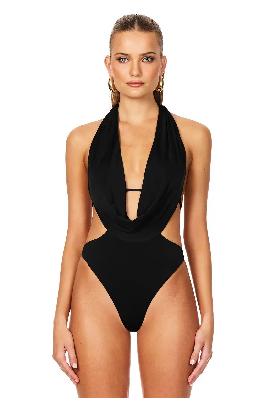 Compression Bodysuits for Post - Workout RecoveryOlivia Drape Bodysuit