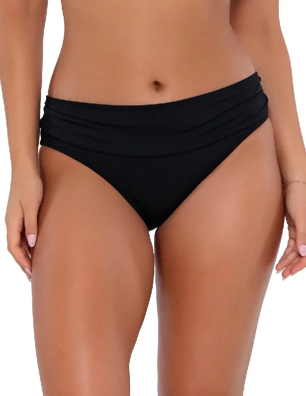 Neon - colored bikini to stand out on the beachSunsets Swimwear Unforgettable Black Hipster Bikini Bottom 27B