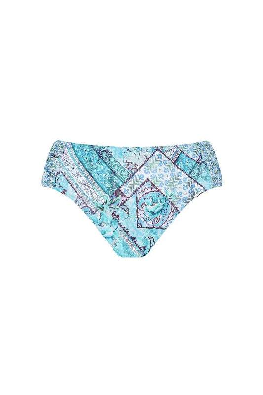 Tie - side bikini bottoms for an adjustable and stylish fitWhitehaven Side Ruched Mid Bikini Bottoms